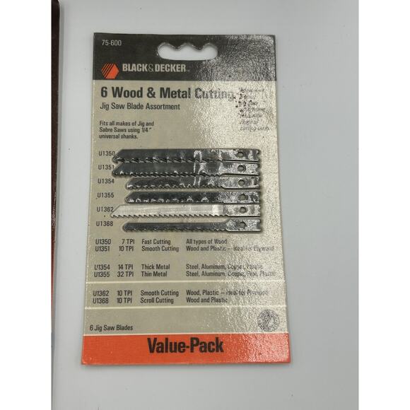 Vintage Black & Decker Jig Saw M47 Series 7548 USA w/ Fence Guide Blades Manual - Picture 4 of 16